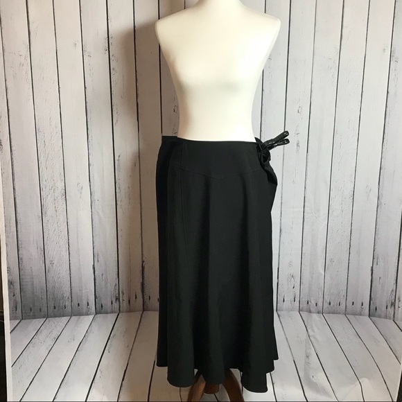 Classy Dressbarn Black Long Skirt - Picture 2 of 6